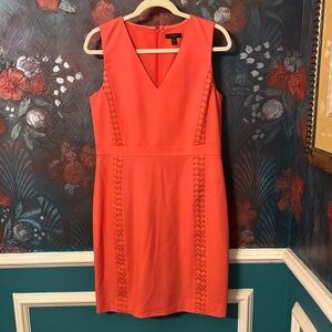 J. Crew Vibrant Orange/ Coral Mini Dress